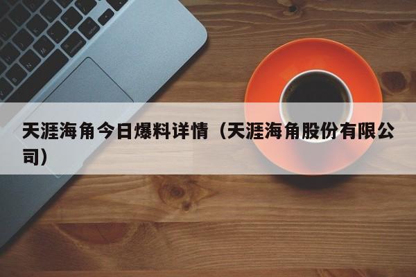 天涯海角今日爆料详情（天涯海角股份有限公司）